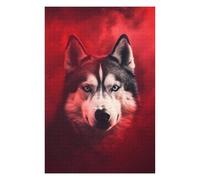 Puzzle 75x50cm/1000pcs Husky Smoke Puzzles pour Adultes, Jeux De Famille, Assemblage De Motifs, Idéal comme Cadeau pour Toute La Famille 75x50cm/1000pcs
