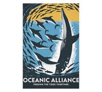 Puzzle 75x50cm/1000pcs Oceanic Alliance Whale and Dolphins Illustration Puzzle pour Adultes - Jouet Anti-Stress - Décoration Idéale Et Cadeau Parfait pour Toute La Famille 75x50cm/1000pcs