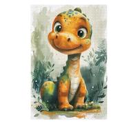 Puzzle 75x50cm/1000pcs pour Adolescentes Adorable Dinosaur Baby Toy Puzzles pour Adultes Jeu Manuel Cadeaux pour Femmes pour Anniversaire, Noël 75x50cm/1000pcs