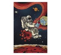 Puzzle 75x50cm/1000pcs pour Adolescentes Astronaut Fighting Virus in Space Jeux De Puzzle Relaxants, Amusants Et Humoristiques, Difficiles Et Stimulants 75x50cm/1000pcs