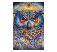 Puzzle 75x50cm/1000pcs pour Adolescentes Colorful Fantasy Owl-21 Jeux De Puzzle Relaxants, Amusants Et Humoristiques, Difficiles Et Stimulants 75x50cm/1000pcs