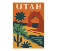 Puzzle 75x50cm/1000pcs pour Adolescentes Utah Landscape Illustration Puzzles pour Adultes Jeu Manuel Cadeaux pour Femmes pour Anniversaire, Noël 75x50cm/1000pcs