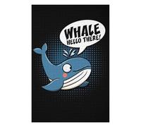 Puzzle 75x50cm/1000pcs pour Adolescentes Whale Hello There Puzzles pour Adolescentes Jeux Relaxants Décoration Parfaite Cadeaux Anti-Stress 75x50cm/1000pcs