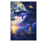 Puzzle 75x50cm/1000pcs pour Adolescentes Whispering Whales Puzzles pour Adolescentes Jeux Relaxants Décoration Parfaite Cadeaux Anti-Stress 75x50cm/1000pcs