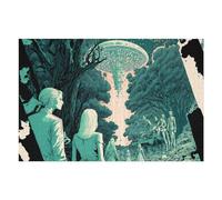 Puzzle 75x50cm/1000pcs pour Adolescents Alien Encounter in The Forest Puzzle Adulte, Jouet, Décoration Murale, Décoration Intérieure, Cadeaux Uniques pour Anniversaire Et Noël 75x50cm/1000pcs