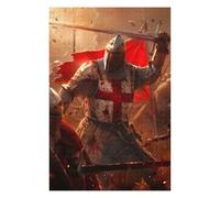 Puzzle 75x50cm/1000pcs pour Adolescents Battle of The Crusaders Puzzles pour Adultes Jeu Manuel Cadeau d'anniversaire Idéal pour Toute La Famille 75x50cm/1000pcs