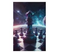 Puzzle 75x50cm/1000pcs pour Adolescents Chess Queen in Space Puzzles pour Adultes Jeu Manuel Cadeau d'anniversaire Idéal pour Toute La Famille 75x50cm/1000pcs