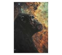 Puzzle 75x50cm/1000pcs pour Adolescents Cosmic Nebula Chimpanzee Puzzles pour Adultes Jeu Manuel Découpe De Précision Cadeaux d'anniversaire Et Cadeaux Uniques 75x50cm/1000pcs