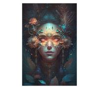 Puzzle 75x50cm/1000pcs pour Adolescents Enchanted Mystic Portrait -4 Puzzles pour Adolescents Jouets Anti-Stress Une Œuvre d'art pour Un Anniversaire, Noël 75x50cm/1000pcs