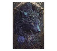Puzzle 75x50cm/1000pcs pour Adolescents Enchanted Wolf Portrait -8 Puzzles pour Adultes, Jouet, Décoration Murale, Découpe De Précision, Idéal comme Cadeau pour Toute La Famille 75x50cm/1000pcs