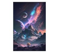 Puzzle 75x50cm/1000pcs pour Adolescents Everest Celestial Space Puzzle pour Adultes Jeu Familial Décoration Murale Aide À Exercer Le Cerveau 75x50cm/1000pcs