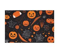 Puzzle 75x50cm/1000pcs pour Adolescents Halloween Pumpkin Party Decorations Puzzle Adulte, Jouet, Décoration Murale, Décoration Intérieure, Cadeaux Uniques pour Anniversaire Et Noël 75x50cm/1000pcs