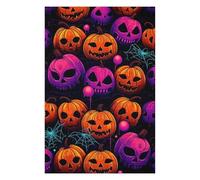 Puzzle 75x50cm/1000pcs pour Adolescents Halloween Pumpkin Pattern Puzzles pour Adultes Jeu De Réflexion Améliore La Mémoire Est Idéal comme Cadeau 75x50cm/1000pcs