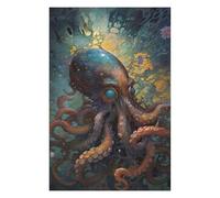 Puzzle 75x50cm/1000pcs pour Adolescents Oceanic Tentacle Dreamscape Puzzles pour Adultes Jeux De Détente Décoration Intérieure Cadeaux Uniques pour Anniversaire Et Noël 75x50cm/1000pcs