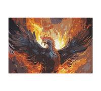 Puzzle 75x50cm/1000pcs pour Adolescents Phoenix Vintage Casse-tête pour Adultes Jeu De Réflexion Décoration Intérieure Est Idéal comme Cadeau 75x50cm/1000pcs