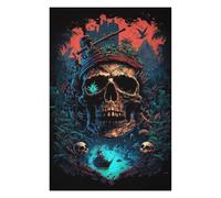 Puzzle 75x50cm/1000pcs pour Adolescents Pirate Skull Adventure Puzzles pour Adultes Jeu De Réflexion Améliore La Mémoire Est Idéal comme Cadeau 75x50cm/1000pcs