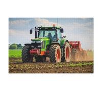 Puzzle 75x50cm/1000pcs pour Adolescents Powerful Tractor in Action on Farm Field -2 Casse-têtes pour Adultes, Jeu De Réflexion, Anti-Stress, Cadeaux d'anniversaire Et Cadeaux Uniques 75x50cm/1000pcs