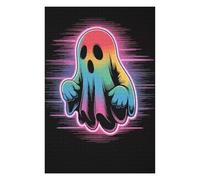 Puzzle 75x50cm/1000pcs pour Adolescents Rainbow Ghost with Neon Aura Puzzles pour Adultes Jeu Manuel Cadeau d'anniversaire Idéal pour Toute La Famille 75x50cm/1000pcs