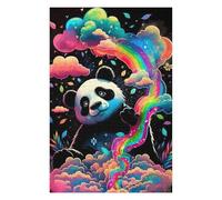 Puzzle 75x50cm/1000pcs pour Adolescents Rainbow Panda Dreamscape -1 Puzzles pour Adultes Jouets Anti-Stress Cadeaux pour Femmes Est Idéal comme Cadeau 75x50cm/1000pcs