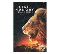 Puzzle 75x50cm/1000pcs pour Adolescents Stay Hungry Puzzles pour Adolescents Jouets Anti-Stress Une Œuvre d'art pour Un Anniversaire, Noël 75x50cm/1000pcs