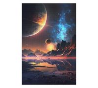 Puzzle 75x50cm/1000pcs pour Adolescents Sunset Over The Planets Puzzles pour Adultes Jeu Manuel Découpe De Précision Cadeaux d'anniversaire Et Cadeaux Uniques 75x50cm/1000pcs