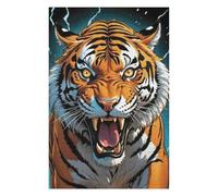 Puzzle 75x50cm/1000pcs pour Adolescents Tiger Vector Art Puzzles pour Adultes Jeu Manuel Cadeau d'anniversaire Idéal pour Toute La Famille 75x50cm/1000pcs