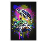 Puzzle 75x50cm/1000pcs pour Adolescents Turtle Animals 1 Casse-tête pour Adultes, Jeu De Réflexion, Décoration Murale, Idéal comme Cadeau 75x50cm/1000pcs