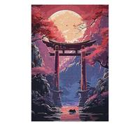 Puzzle 75x50cm/1000pcs pour Adolescents Vintage Torii Puzzles pour Adolescents - Jeu Familial pour Améliorer La Mémoire - Cadeaux Anti-Stress 75x50cm/1000pcs