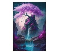 Puzzle 75x50cm/1000pcs pour Adolescents Violet Magical Tree Puzzles pour Adultes Jeu Manuel Découpe De Précision Cadeaux d'anniversaire Et Cadeaux Uniques 75x50cm/1000pcs