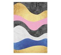 Puzzle 75x50cm/1000pcs pour Adolescents Waves of Textures I Puzzles pour Adolescents - Jeu Familial pour Améliorer La Mémoire - Cadeaux Anti-Stress 75x50cm/1000pcs