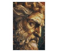 Puzzle 75x50cm/1000pcs pour Adolescents Zeus God Mosaic Puzzle pour Adultes Jeu Manuel Découpe De Précision Idéal comme Cadeau pour Toute La Famille 75x50cm/1000pcs