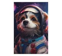 Puzzle 75x50cm/1000pcs pour Adultes Astronaut Space Dog Adolescents Puzzles Jeu Manuel Course De Vitesse Offrez-Leur des Cadeaux pour Toute La Famille 75x50cm/1000pcs