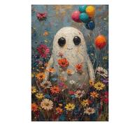 Puzzle 75x50cm/1000pcs pour Adultes Boho Ghost Floral Nature Adolescents Puzzles Jeu Manuel Course De Vitesse Offrez-Leur des Cadeaux pour Toute La Famille 75x50cm/1000pcs