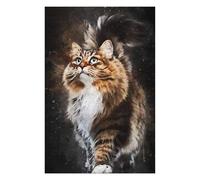 Puzzle 75x50cm/1000pcs pour Adultes Cat Watercolort New Adolescents Puzzles Jeu Manuel Course De Vitesse Offrez-Leur des Cadeaux pour Toute La Famille 75x50cm/1000pcs