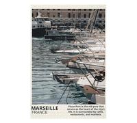 Puzzle 75x50cm/1000pcs pour Adultes Marseille France Adolescents Puzzles Jeu Manuel Course De Vitesse Offrez-Leur des Cadeaux pour Toute La Famille 75x50cm/1000pcs