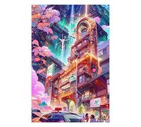 Puzzle 75x50cm/1000pcs pour Adultes Neon Cityscape Vibrant Future Puzzle pour Adultes Jeux Relaxants, Amusants Et Humoristiques Cadeaux d'anniversaire Uniques 75x50cm/1000pcs