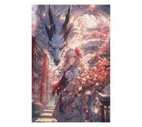 Puzzle 75x50cm/1000pcs pour Adultes Sakura Anime Girl Dragon Adolescents Puzzles Jeu Manuel Course De Vitesse Offrez-Leur des Cadeaux pour Toute La Famille 75x50cm/1000pcs