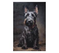 Puzzle 75x50cm/1000pcs pour Adultes Scottish Terrier Puzzles pour Adultes Jeux Relaxants Cadeau d'anniversaire Stimule Le Cerveau 75x50cm/1000pcs