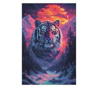 Puzzle 75x50cm/1000pcs pour Adultes Tiger Mountain Sunset Landscape Puzzles pour Adultes Jeu Manuel Difficile Difficile Idéal comme Cadeau pour Toute La Famille 75x50cm/1000pcs