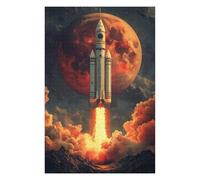 Puzzle 75x50cm/1000pcs Rocket Launch to Mars Puzzles pour Adultes, Jeux De Famille, Assemblage De Motifs, Idéal comme Cadeau pour Toute La Famille 75x50cm/1000pcs