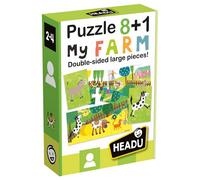 Headu-It20867 Animaux Puzzle 8+1, IT20867, Multicolore