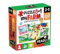 Headu Puzzle IT20867 Animaux 8+1 Multicolore