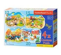 Puzzle 8 Pièces : 4 Puzzles - 4 Saisons, Castorland