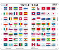 Puzzle 80 elementów. Flagi Maxi Larsen
