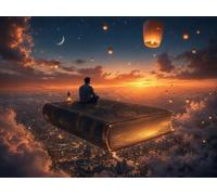 Puzzle 80 pièces Adultes, Voyageur du Ciel Puzzle Classiques 80 pièces, 25x20cm Puzzles Impossible Difficile avec Poster, Magnifique Décoration Puzzle et Cadeaux Relaxant