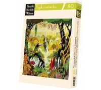Puzzle Michèle Wilson – Puzzle 80 pièces Toucan à la cascade – Alain Thomas
