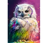 Puzzle 90 Pieces Adultes Hibou Violet, Puzzle pour Adulte 90 Pièces Jeu éducatif défi Jouet Activité Familiale Parfaite, Puzzles de Décoration Familiale