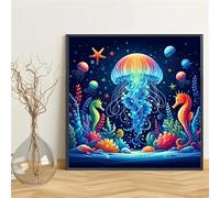 Puzzle 90 pièces Adultes Méduse colorée Hippocampe, Puzzle Adulte 90 pièces, Un Puzzles Difficile, Jeu de Puzzles pour Toute la Famille, Décoration Murale Maison