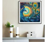 Puzzle 90 Pièces Adultes Paon Bleu 30x30cm, Puzzle Adulte 90 Pieces, Jeu éducatif Défi Jouet, Puzzles Impossible, Bricolage Cadeau Artistique