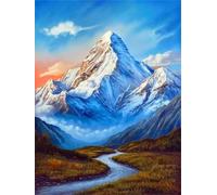 Puzzle 90 Pièces Adultes Pelouse de la rivière Mountain 25x20cm 90 Pièces Puzzles pour Adultes Jeu éducatif défi Jouet, Puzzle Impossible pour Toute la Famille